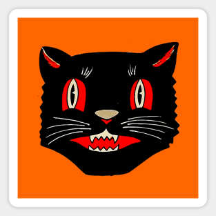 Vintage Halloween Cat 03 Magnet